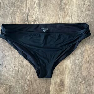Low rise full coverage black Athleta bottoms
